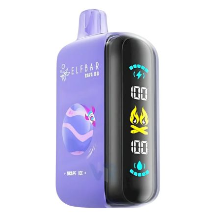 ELF BAR RAYA D3 25000 GRAPE CHERRY 5% RECHARGEABLE